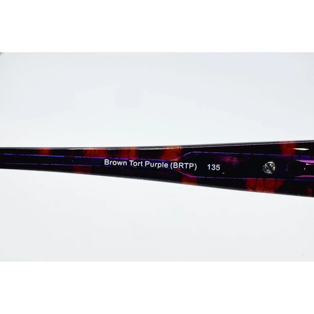 XOXO Allure Eyeglasses Womens Purple Tortoise Semi Rimless 53-16-135